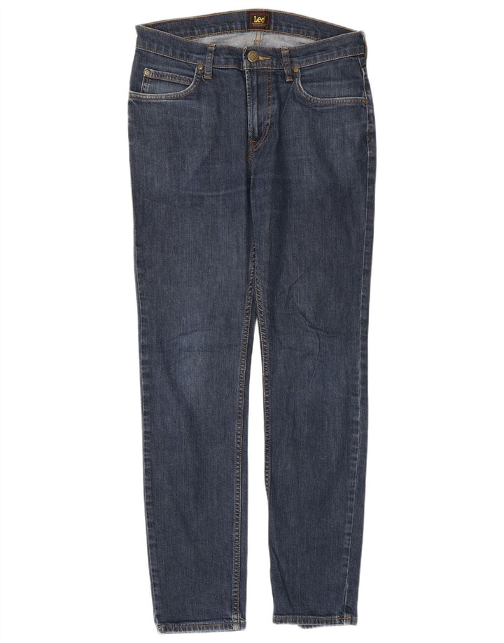Lee Mens Rider Slim Jeans W30 L32 Azul Marinho Algodão