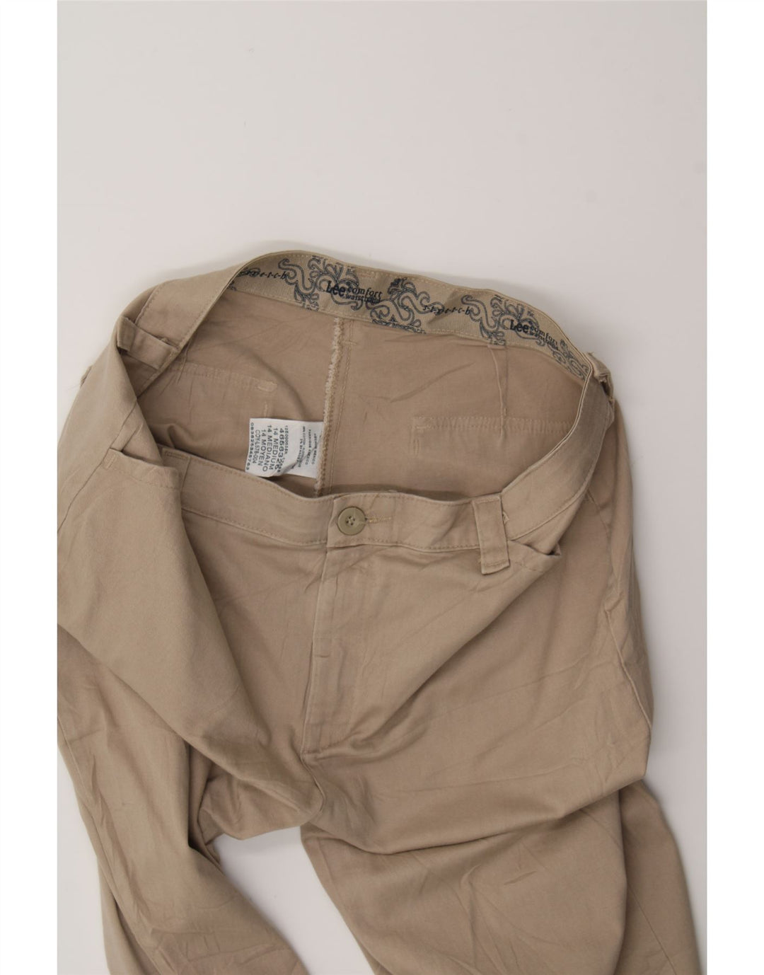 LEE Womens Straight Chino Trousers US 14 XL W30 L31 Beige Cotton Vintage Lee and Second-Hand Lee from Messina Hembry 