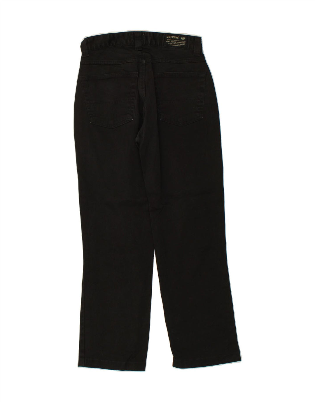 DOCKERS Womens Straight Jeans W27 L26 Black Vintage Dockers and Second-Hand Dockers from Messina Hembry 