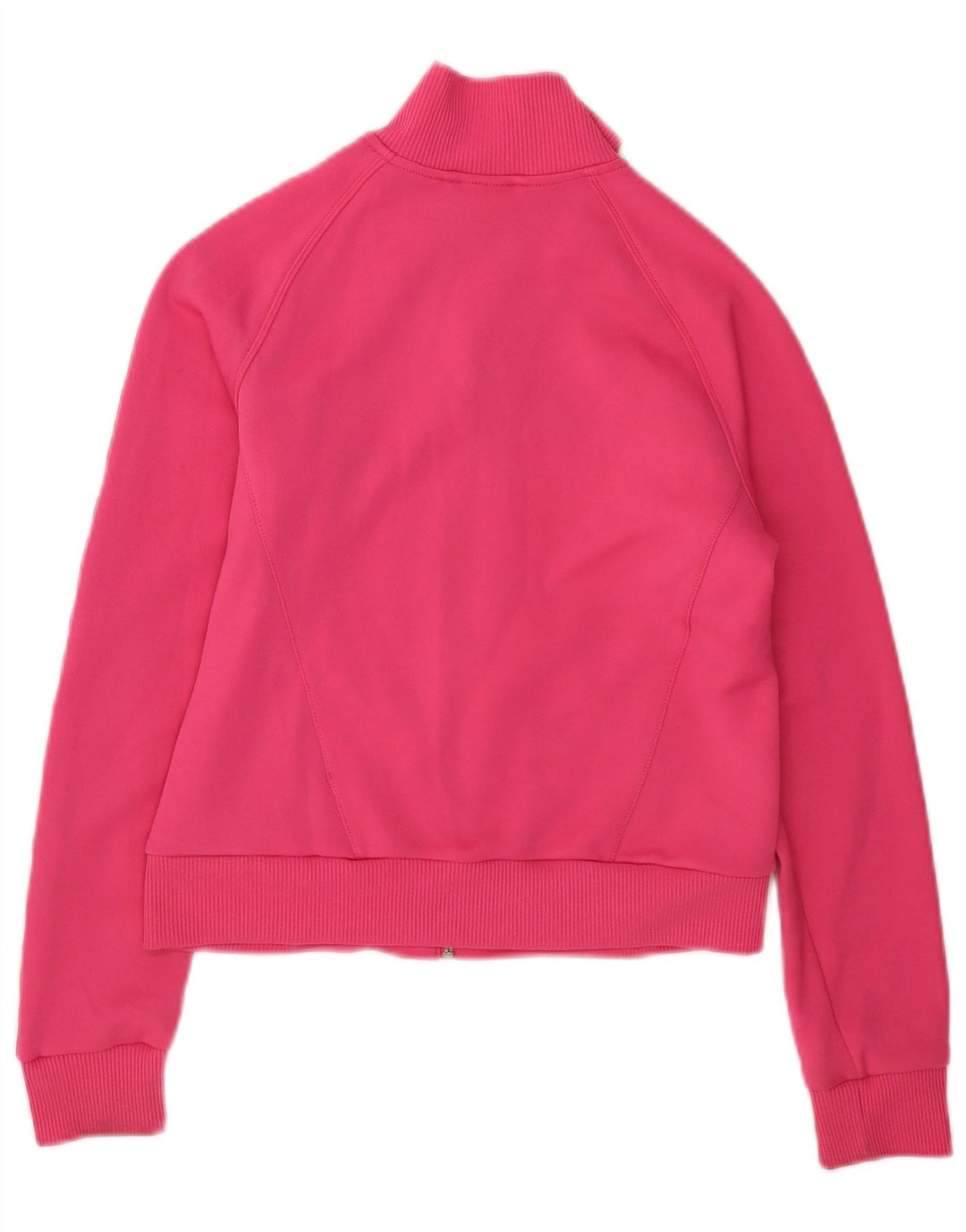 Adidas Womens Crop Tracksuit Top Jacket UK 12 Médio Rosa Poliéster