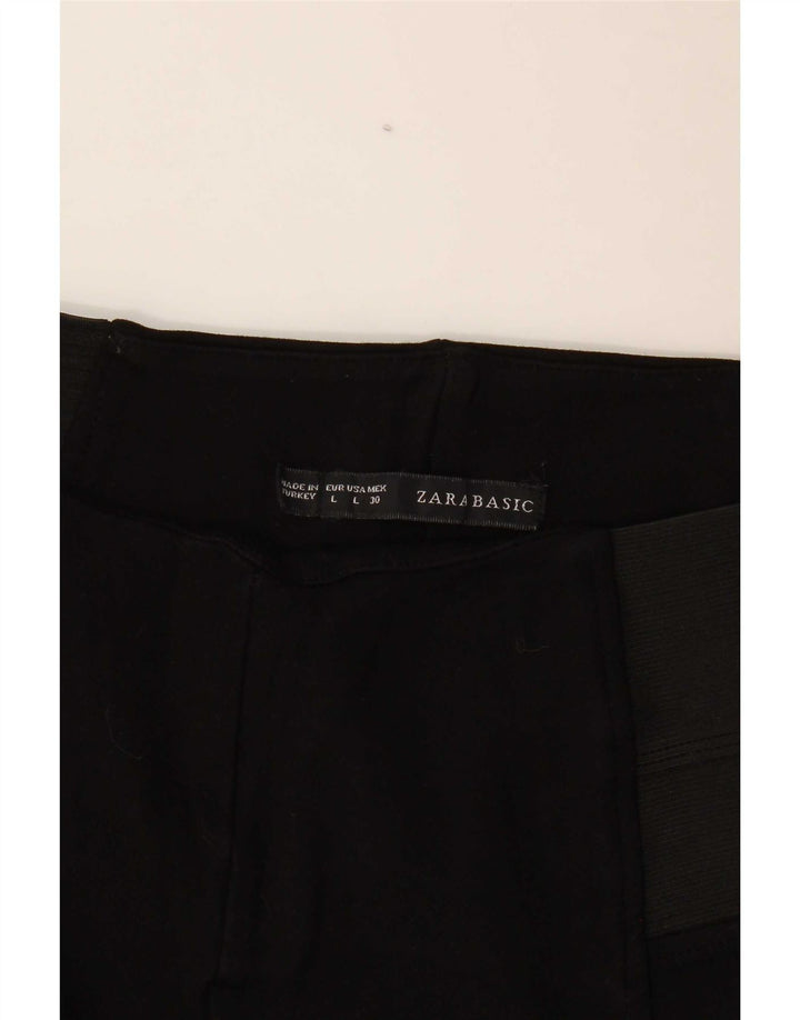 Zara Leggings Mulher UK 14 Grande Preto