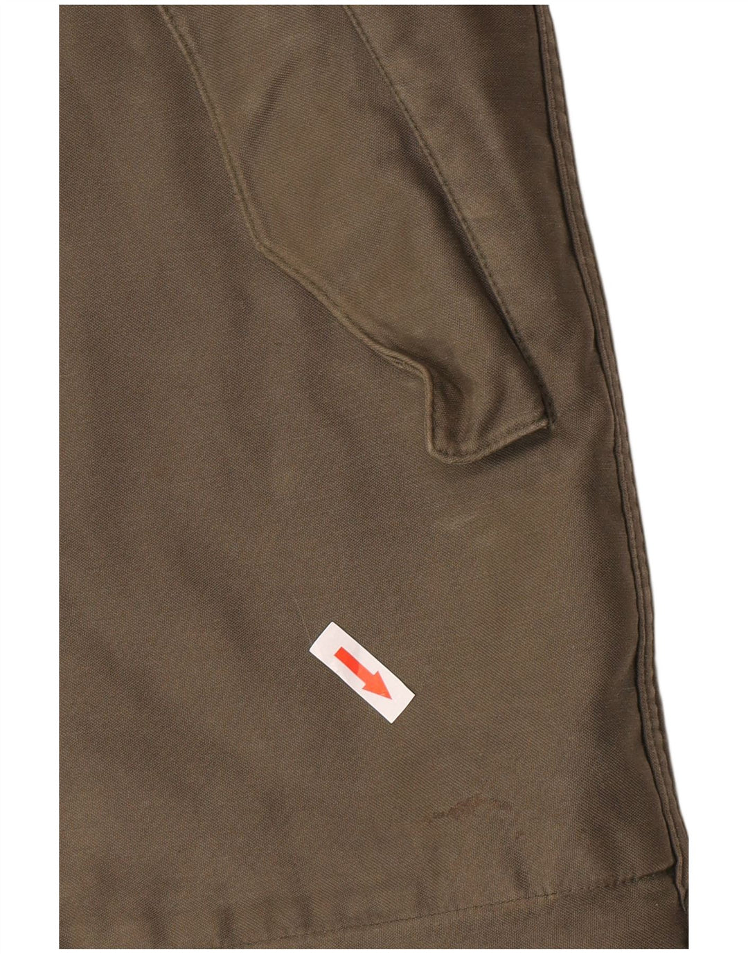 Jaqueta masculina vintage Sherpa Parka com capuz Reino Unido 38 médio cáqui