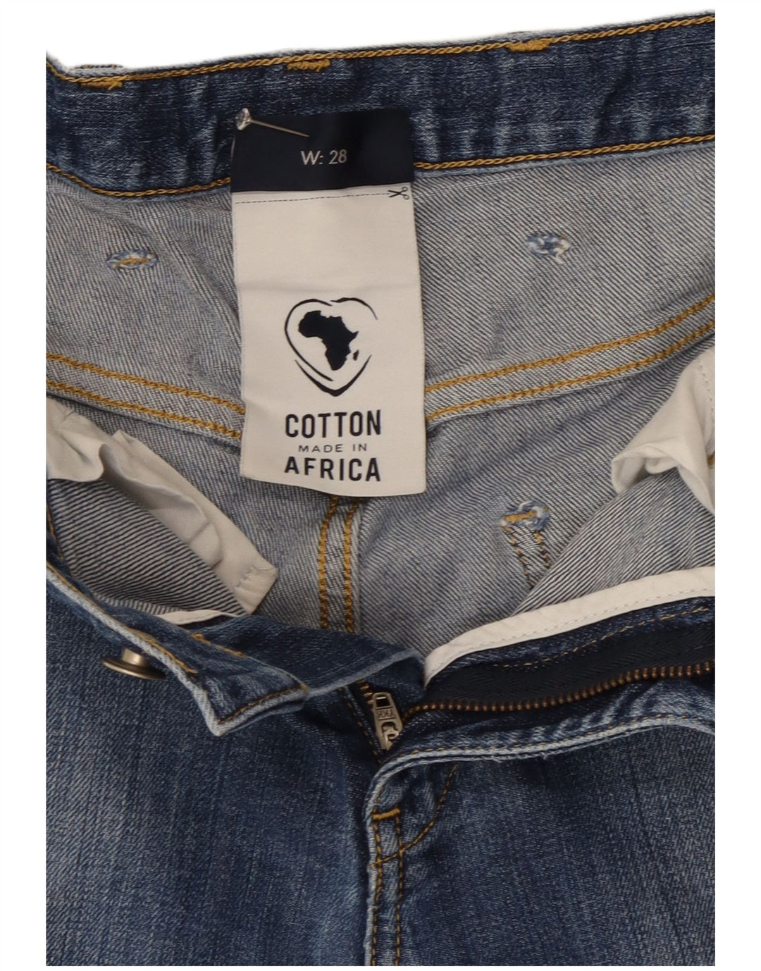 Calça jeans skinny feminina Armani W28 L33 azul algodão