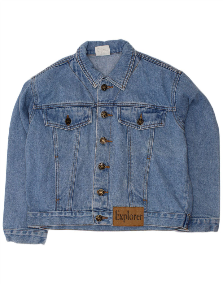 EXPLORER Jaqueta jeans masculina 8-9 anos algodão azul