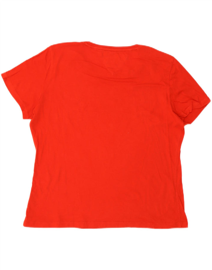 Tommy Hilfiger Camiseta Feminina Top UK 14 Grande Vermelho