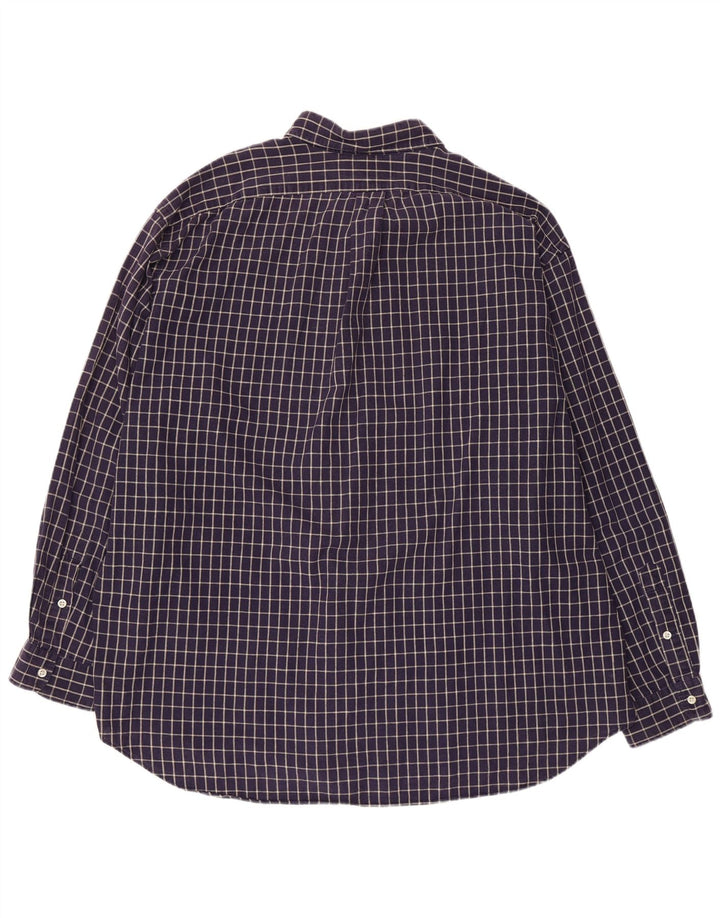 Camisa masculina Blaire POLO RALPH LAUREN 2XL algodão xadrez azul marinho