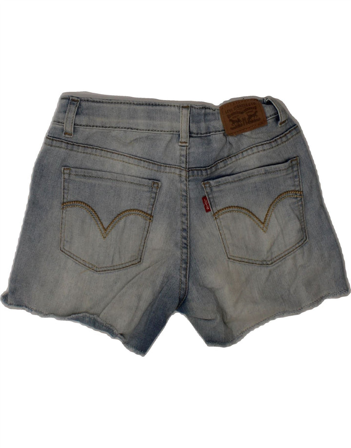 LEVI'S Girls Denim Shorts 7-8 Years W22 Blue Cotton Vintage Levi's and Second-Hand Levi's from Messina Hembry 