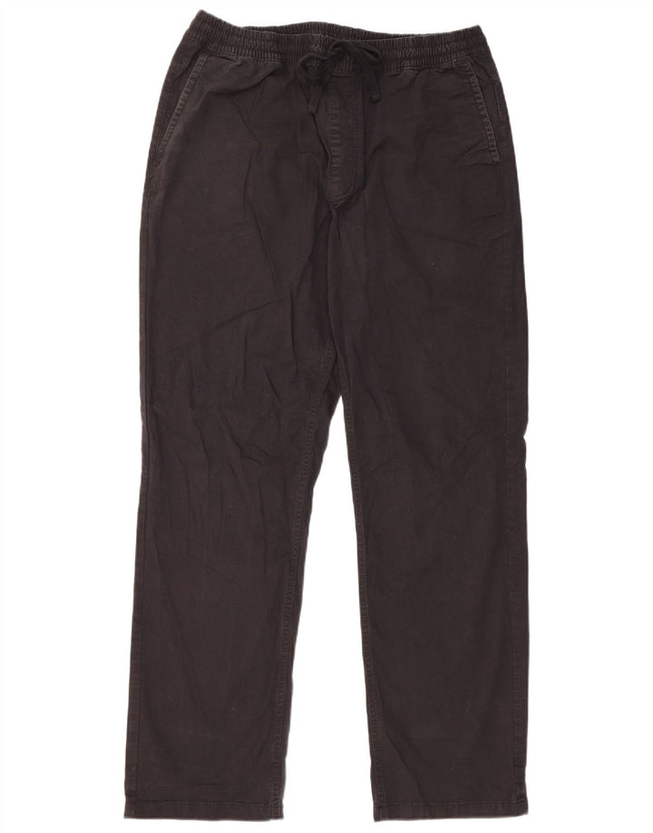 VANS Mens Relaxed Fit Calça Casual Grande Algodão Preto