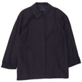 Sobretudo feminino vintage UK 18 XL azul marinho