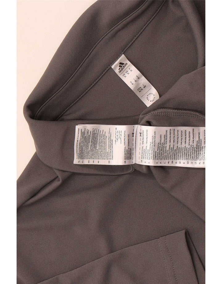 Camisa Polo Adidas Masculina Aeroready XL Cinza Poliéster