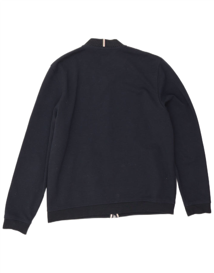 Ted Baker Mens Treino Top Jaqueta Tamanho 5 XL Azul Marinho Poliéster