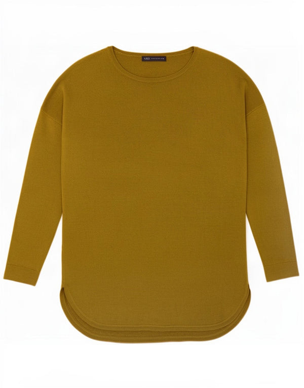 Suéter feminino Marks & Spencer grande com gola canoa Reino Unido 10 pequeno verde