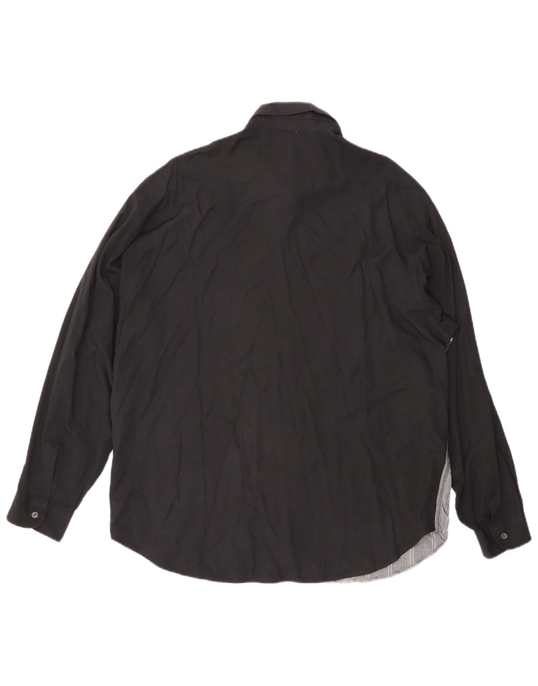 Camisa masculina CRIVER XL viscose listrada preta