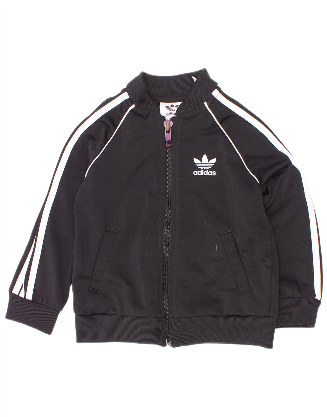 Casaco de treino Adidas Baby Boys 9-12 meses preto poliéster