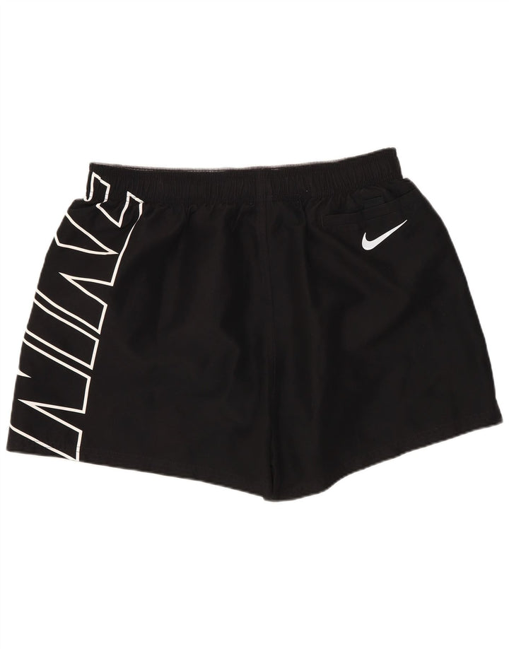 Shorts de natação masculinos NIKE, grande, preto, poliéster