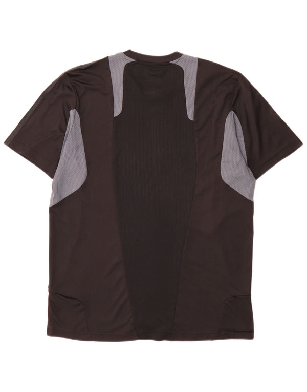 Adidas Camiseta Masculina Top Médio Preto Colorblock Poliéster Esportivo