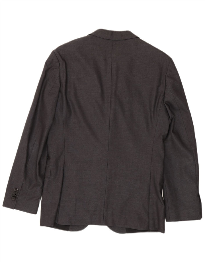 Jaqueta blazer masculina TRABALDO TOGNA com 2 botões IT 48 lã virgem cinza médio