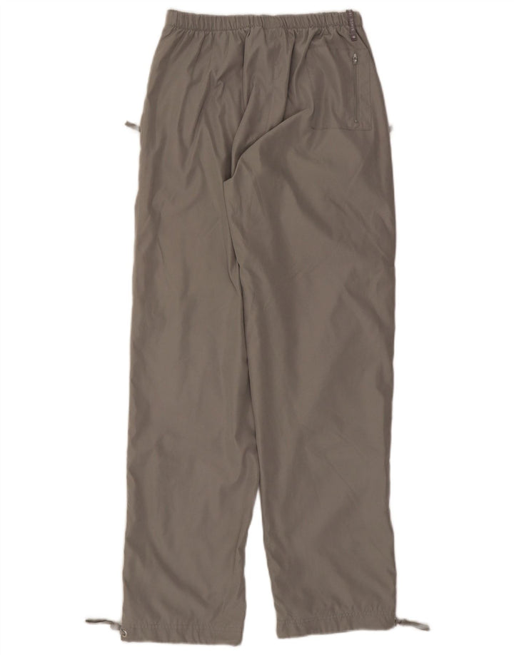 Calça feminina casual reta Champion pequena W26 L30 poliéster cinza