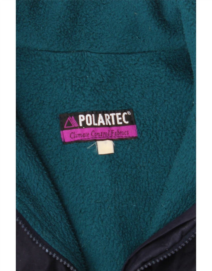 MUSTO Mens Polartec Bomber Jacket UK 40 Grande Poliéster Azul Marinho