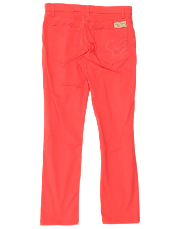 Conte of Florence Womens Slim Casual Trousers IT 42 Medium W30 L29 Pink