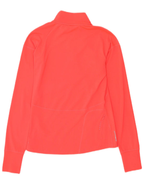 Puma Mens Running Zip Neck Pulôver Treino Top Pequeno Poliéster Rosa