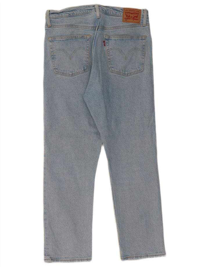 LEVI'S Masculino 501 Straight Jeans W30 L26 Azul Algodão