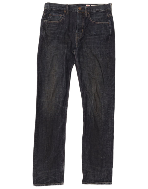 All Saints Mens Jeans Slim W32 L33 Azul Marinho Algodão
