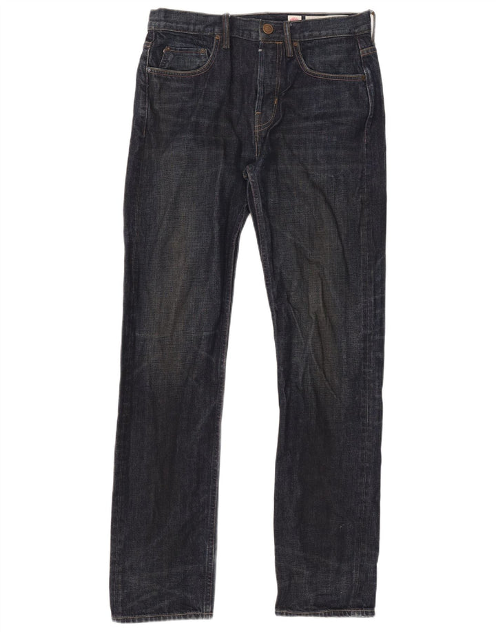 All Saints Mens Jeans Slim W32 L33 Azul Marinho Algodão