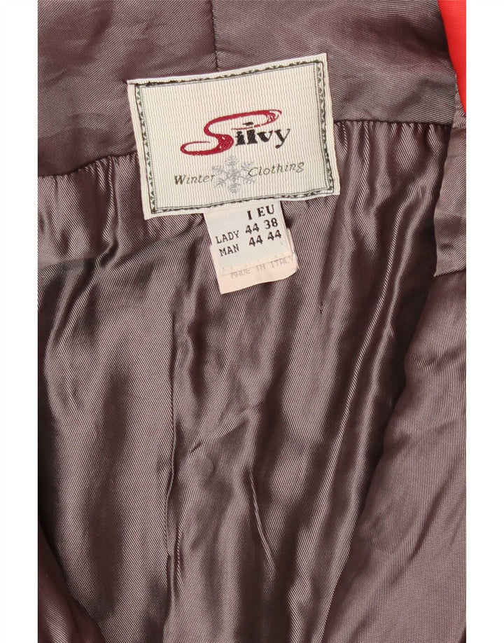 Macacão de esqui feminino Silvy com capuz e ajuste solto IT 44 médio vermelho inverno