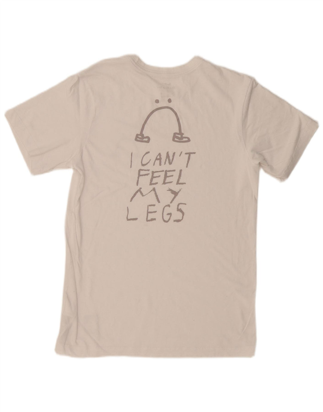 Camiseta masculina NIKE Dri Fit Graphic Top pequeno algodão branco