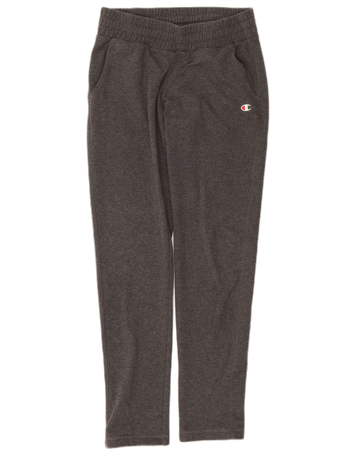 Calça de treino feminina Champion UK 8 pequena cinza manchada