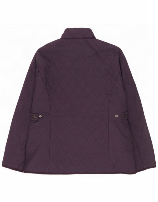 Jaqueta acolchoada feminina Barbour UK 16 grande azul marinho