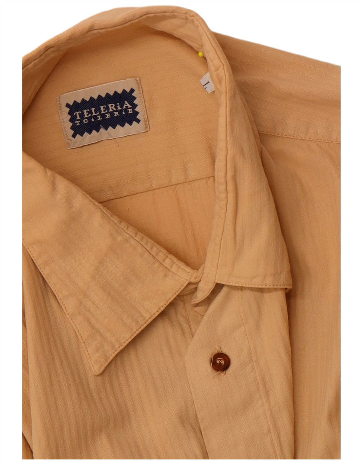 Camisa Vintage Masculina Grande Bege