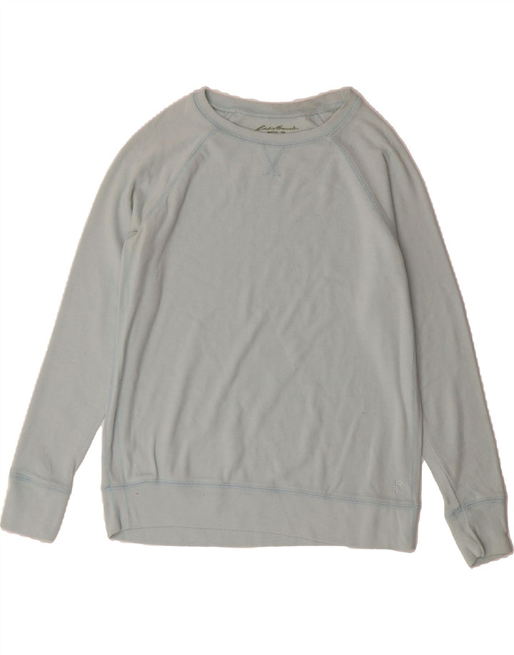 EDDIE BAUER Womens Sweatshirt Jumper UK 12 Medium Blue Cotton Vintage Eddie Bauer and Second-Hand Eddie Bauer from Messina Hembry 