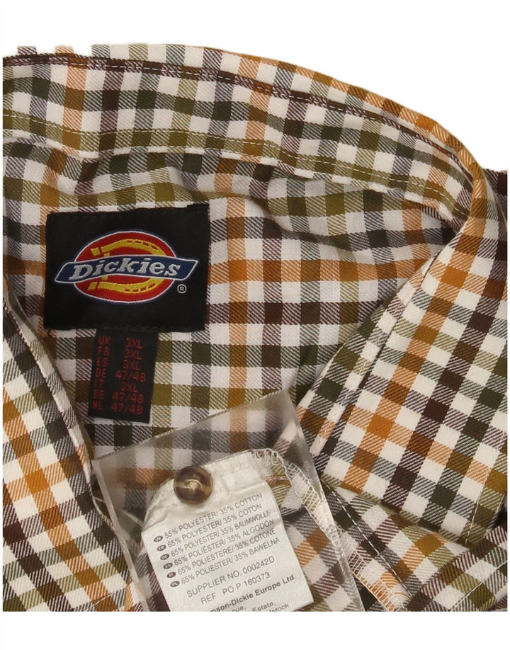 Camisa masculina de flanela Dickies 3XL poliéster guingão multicolorido