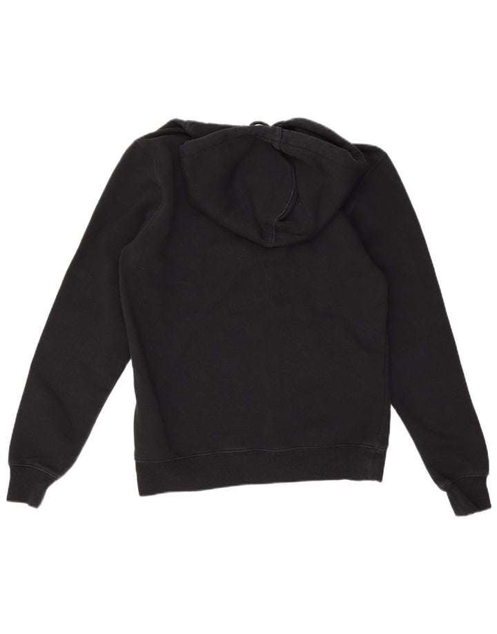 Suéter masculino Dickies com capuz e zíper pequeno de algodão preto