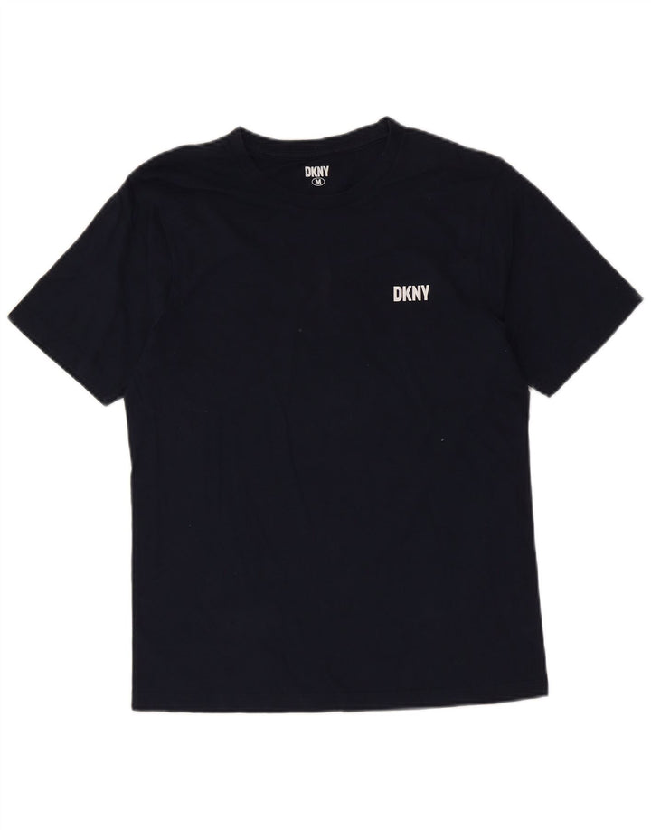 Camiseta masculina DKNY top médio algodão azul marinho