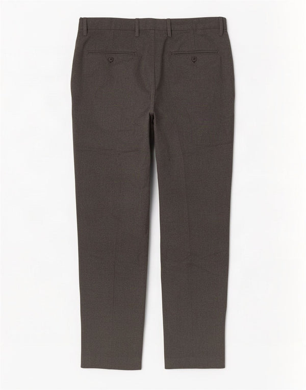 Calça masculina Marks & Spencer Slim Fit W34 L31 Cinza Poliéster