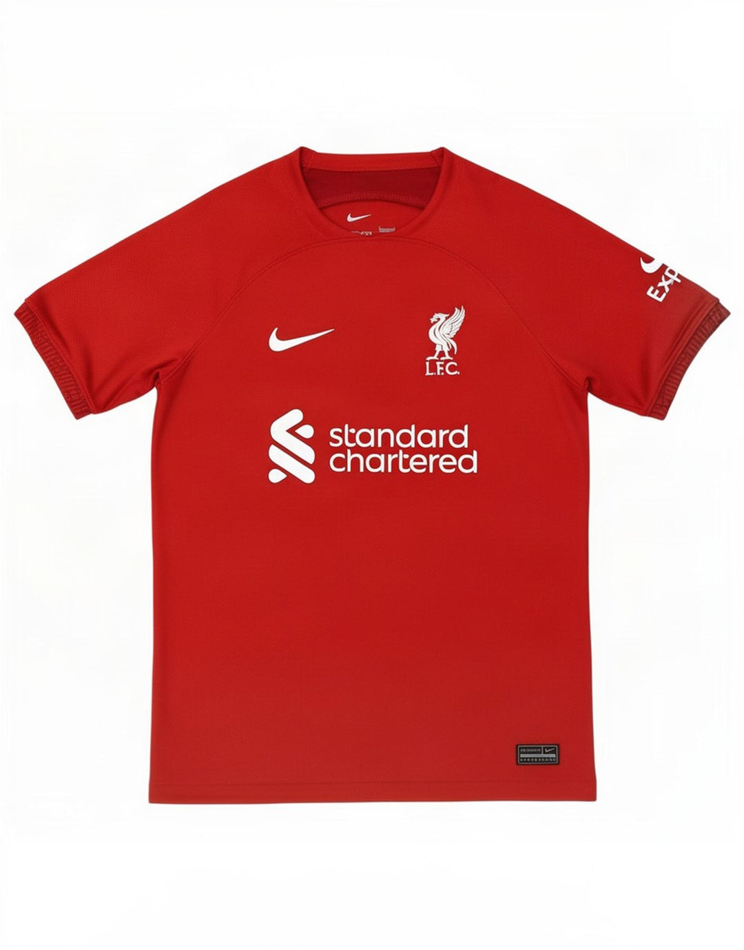 Camiseta Nike Boys Liverpool Graphic Top 12-13 anos grande poliéster vermelho