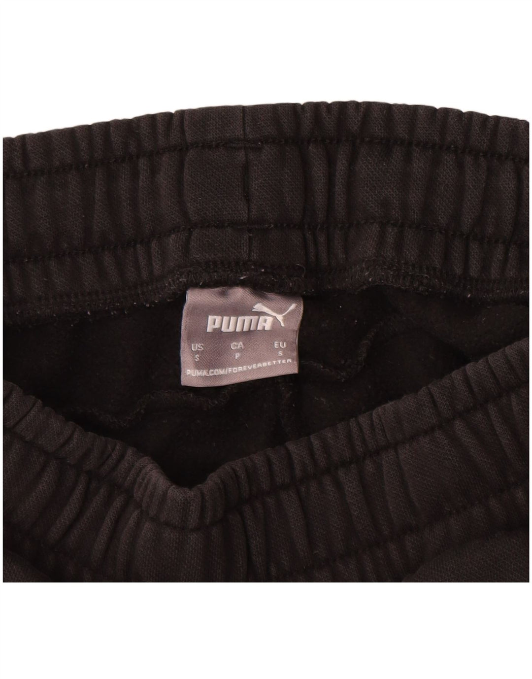 Calça de treino masculina PUMA joggers pequeno algodão preto