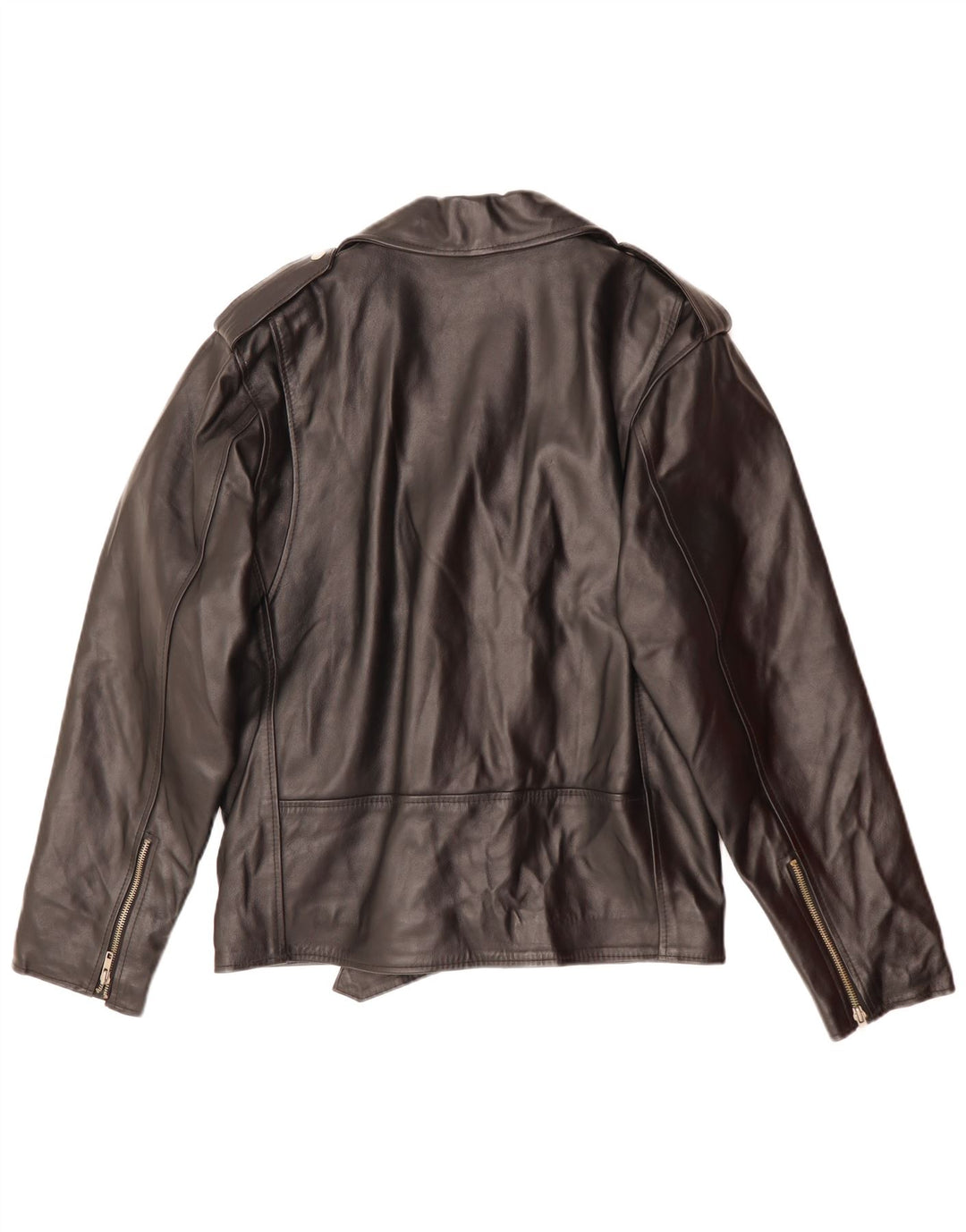 Jaqueta masculina de couro para motociclista MANHATTAN Reino Unido 38 couro preto médio