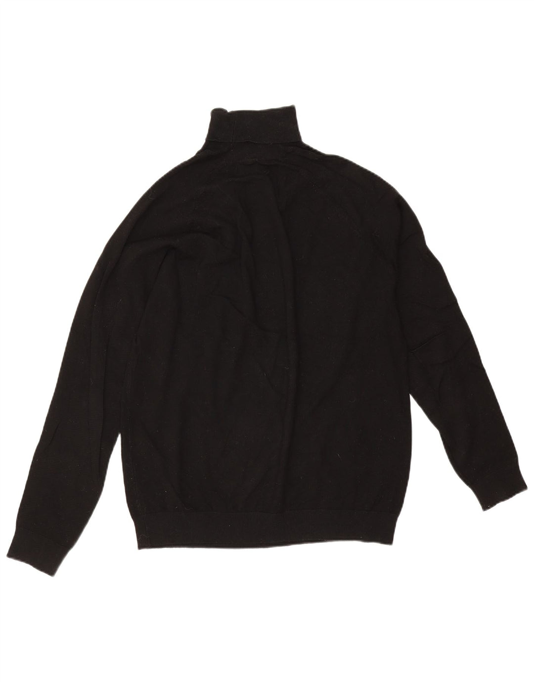 Zara Suéter masculino com gola redonda e viscose preta média