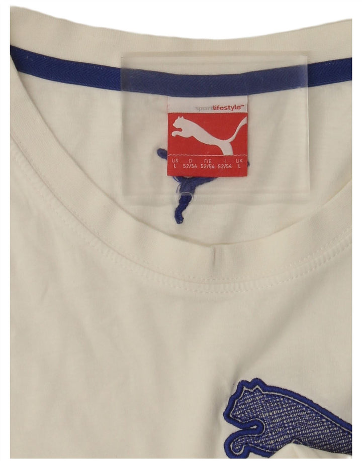 Puma Camiseta Masculina Graphic Top Grande Branco