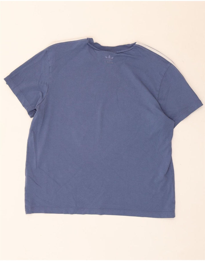 Adidas Camiseta Feminina Graphic Top UK 14 Médio Algodão Azul