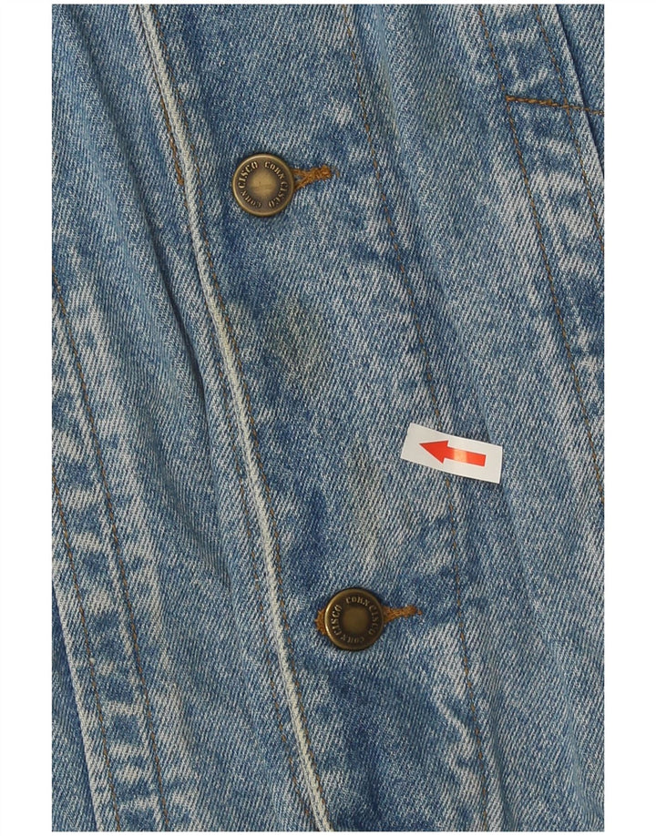 Jaqueta jeans masculina vintage UK 42 XL azul