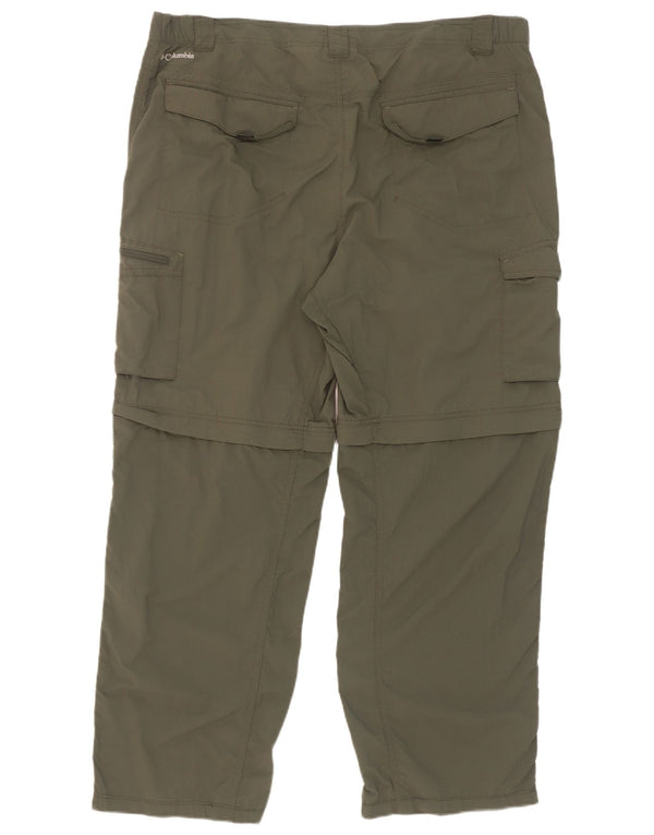 Columbia Mens Loose Fit Cargo Calças W40 L32 Cáqui Nylon