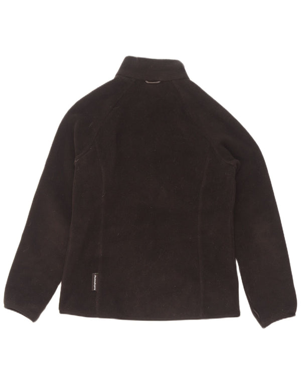 Jaqueta feminina de lã com forro Jack Wolfskin Reino Unido 8/10 poliéster preto pequeno