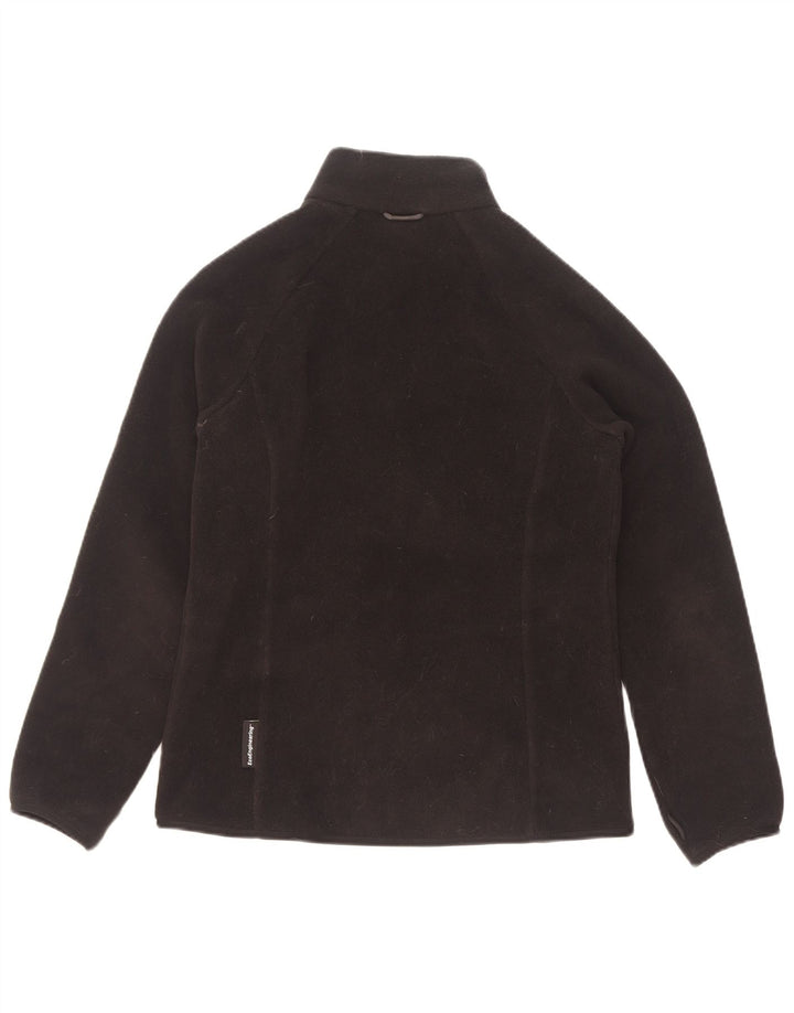 Jaqueta feminina de lã com forro Jack Wolfskin Reino Unido 8/10 poliéster preto pequeno