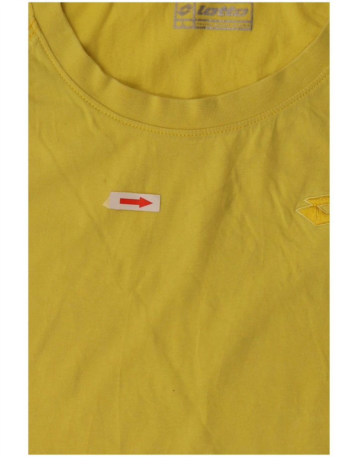 Top colete feminino LOTTO UK 14 grande amarelo