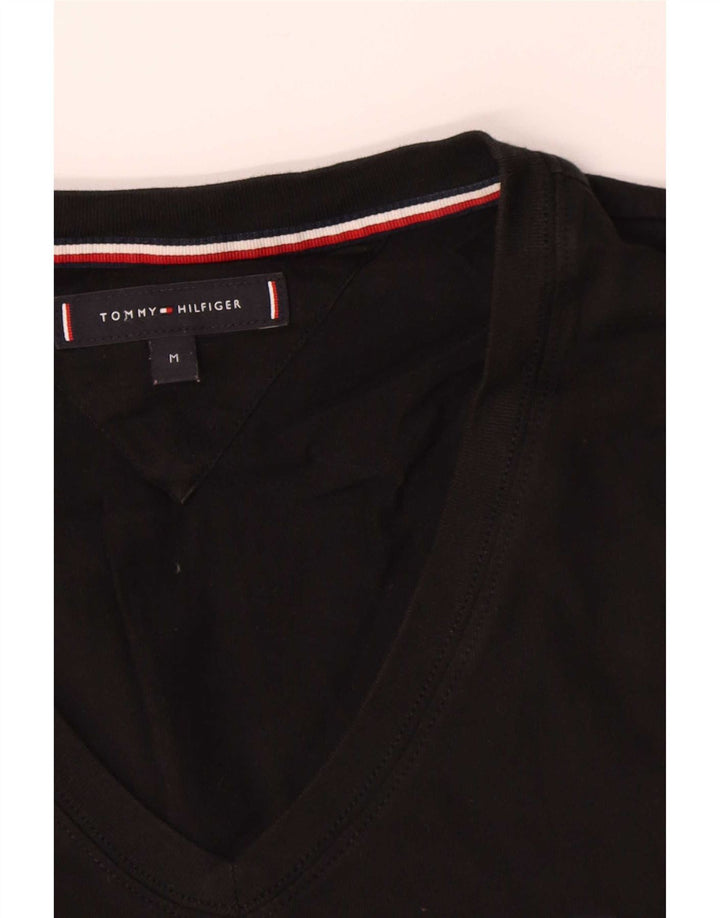 Camiseta masculina Tommy Hilfiger Top médio algodão preto